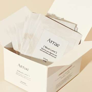 Arrae Bloat Latte Digestive Supplement - 10 Fast-Acting Bloat, Gas & Stomach Relief Drink Mixes - Natural Digestive Aid with Peppermint, Dandelion Extract, Ginger & Cinnamon