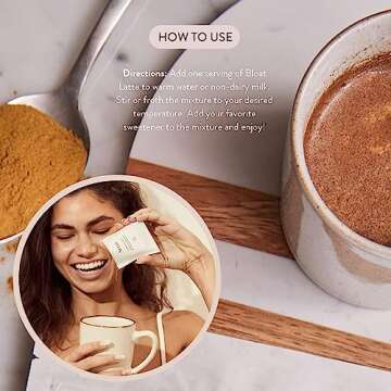 Arrae Bloat Latte Digestive Supplement - 10 Fast-Acting Bloat, Gas & Stomach Relief Drink Mixes - Natural Digestive Aid with Peppermint, Dandelion Extract, Ginger & Cinnamon