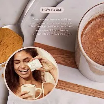 Arrae Bloat Latte Digestive Supplement - 10 Fast-Acting Bloat, Gas & Stomach Relief Drink Mixes - Natural Digestive Aid with Peppermint, Dandelion Extract, Ginger & Cinnamon