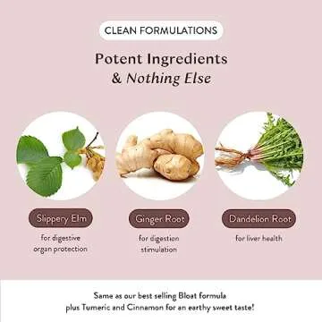 Arrae Bloat Latte Digestive Supplement - 10 Fast-Acting Bloat, Gas & Stomach Relief Drink Mixes - Natural Digestive Aid with Peppermint, Dandelion Extract, Ginger & Cinnamon