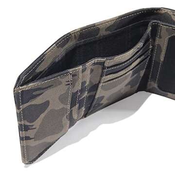 Carhartt Men's Casual Trifold Wallets, Nylon Duck (Blind Duck Camo), One Size