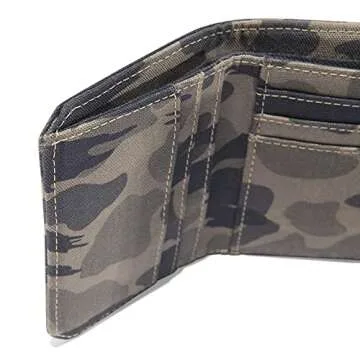 Carhartt Men's Casual Trifold Wallets, Nylon Duck (Blind Duck Camo), One Size