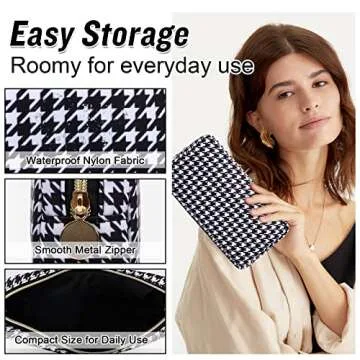 Nylon Small Makeup Bag for Purse - Cute Travel Pouch