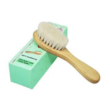 Gentle Goat Hair Baby Brush - Ideal for Cradle Cap