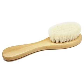 Gentle Goat Hair Baby Brush - Ideal for Cradle Cap