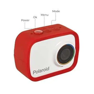 Polaroid Sport Action Camera 720p 12.1mp, Waterproof Camcorder Video Camera with Built in Rechargeable Battery and Mounting Accessories, Action Cam for Vlogging, Sports, Traveling