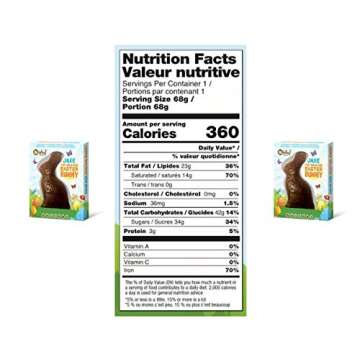 Vegan, Gluten Free "Jake" The Milkless Chocolate Easter Bunny | Allergy Friendly | Dairy Free, Nut Free, Peanut Free, Soy Free, Sesame Free