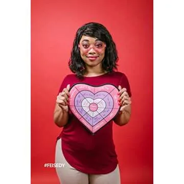 FEISEDY Trendy Rimless Heart Sunglasses Pack For Parties