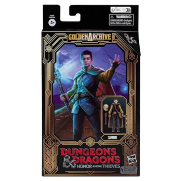 Dungeons & Dragons Honor Among Thieves Golden Archive Simon Collectible Figure 6-Inch Scale D&D Acti...