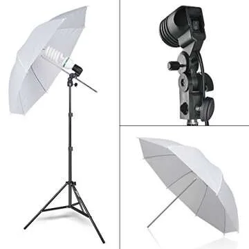 EMART 2000W Photography Video Studio Lighting Kit, Softbox Umbrella Continuous Photo Lighting, 8.5 x 10 Feet Backdrop Stand Support System, 3 Muslin Backdrops