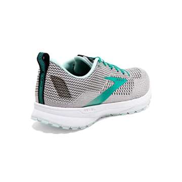 Brooks Women's Revel 4 Running Shoe - Grey/Fair Aqua/Black - 7