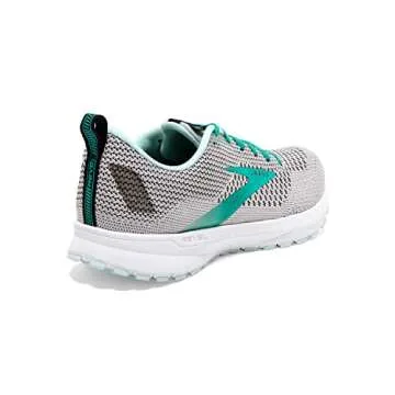 Brooks Women's Revel 4 Running Shoe - Grey/Fair Aqua/Black - 7