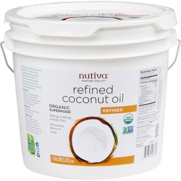 Nutiva Refined Coconut Oil - Versatile Cooking & Skincare