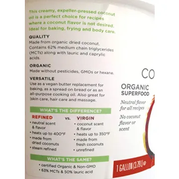 Nutiva Refined Coconut Oil - Versatile Cooking & Skincare