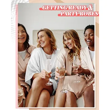 Silky Kimono Robes for Bridesmaids - 12 Pcs Set