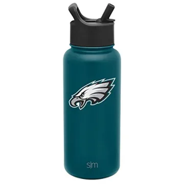 Philadelphia Eagles Water Bottle with Straw Lid - NFL Approved