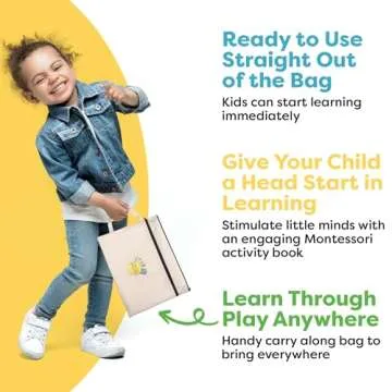 Tinkletots Montessori Busy Book for Toddlers Ages 3 and Up - Pre K Preschool Learning Activities Book - Autism Sensory - Kindergarten Educational Toys for 3 Year Old - My Preschool Busy Book Ages 3-4