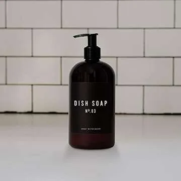 Farmhouse Style Refillable 16 oz Soap Dispenser