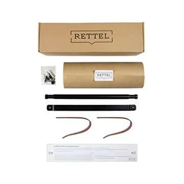 Rettel, Leather Strap Paper Roller, Kraft Paper Scroll, Wall Decor, Wall Art, Wall Mount, Butcher Paper Roll (12 Inch)