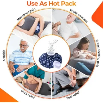 Ohuhu Reusable Ice Pack Set for Pain Relief Therapy