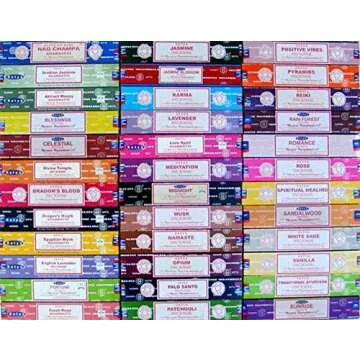 Order Satya Premium Mix Incense Sticks Set for Relaxation