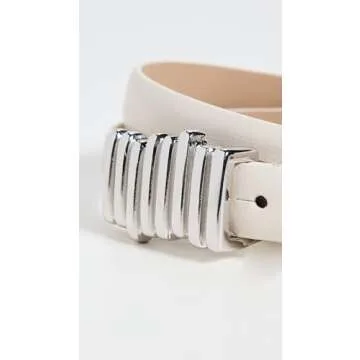 B-Low the Belt Women's Vesna Mini Belt, Gesso/Silver, M