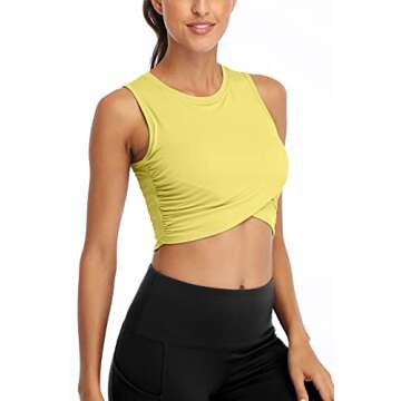Shop Sanutch Cropped Workout Tops for Women Stylish Fitness