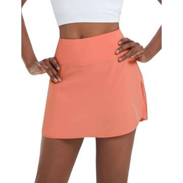 BALEAF Women's Pleated Tennis Skirts - High Waisted, Lightweight Athletic Golf Skorts with Shorts an...