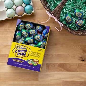 CADBURY CREME EGG Milk Chocolate Candy, 48 Count Bulk