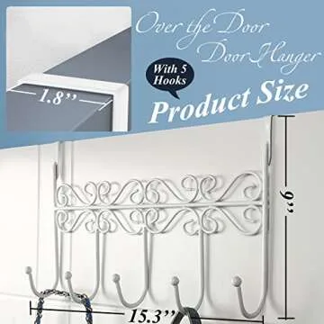 Youdepot Over The Door Hook - Durable & Stylish Storage Solution