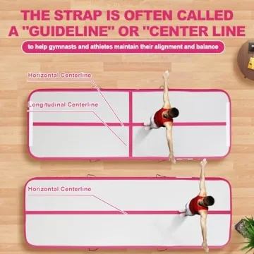 FBSPORT Inflatable Air Gymnastics Mat for Home Training