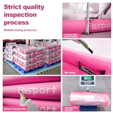 FBSPORT Inflatable Air Gymnastics Mat for Home Training