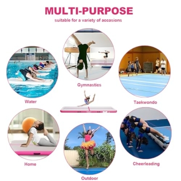 FBSPORT Inflatable Air Gymnastics Mat for Home Training