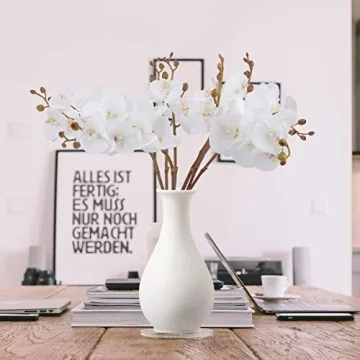 BOMAROLAN Faux Butterfly Orchid 4 Pcs for Elegant Decor