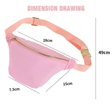 Kaymey Adjustable Waist Pack Bag Water Resistant (8#Pink)