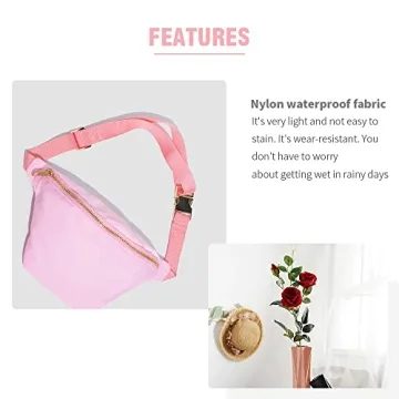 Kaymey Adjustable Waist Pack Bag Water Resistant (8#Pink)