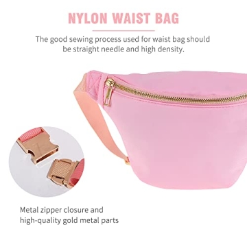 Kaymey Adjustable Waist Pack Bag Water Resistant (8#Pink)