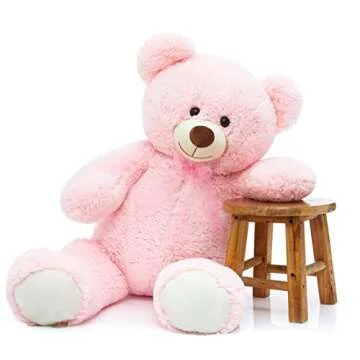 Toys Studio 36 inch Big Teddy Bear Giant Pink Plush Bear Stuffed Animal Cute Bear Plush for Baby Sho...