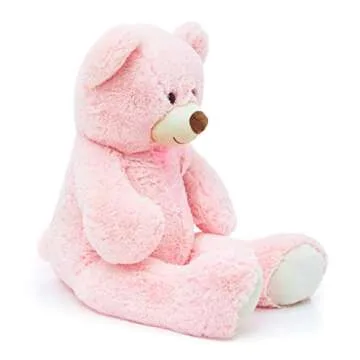 Toys Studio 36 inch Big Teddy Bear Giant Pink Plush Bear Stuffed Animal Cute Bear Plush for Baby Shower, Super Soft Cuddly Bear Toy for Kids Girlfriend Valentine's Day