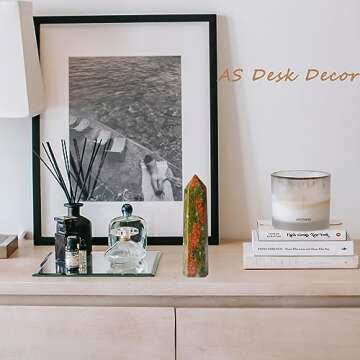 ZHIYUXI 3.7-4" Unakite Healing Crystals Wands Crystal Tower Hexagonal Pointed Crystal Wand Stone Large Crystals Reiki Energy Balancing Meditation Therapy Gemstones Decoration Gifts 1 Pc