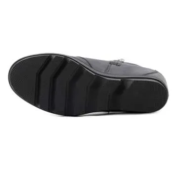 Stylish Athlefit Women's Wedge Boots with Comfort