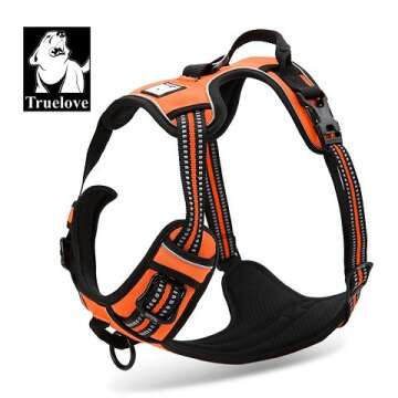 Best No Pull Dog Harness with 16ft Retractable Dog Leash Set, Soft Mesh Dog Vest Harness No Escape, ...