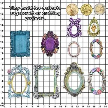 FUNSHOWCASE Vintage Frame Molds for Crafts and Baking