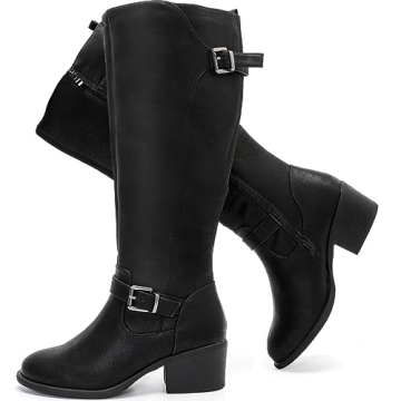 Luoika Extra Wide Calf Knee High Boots for Women
