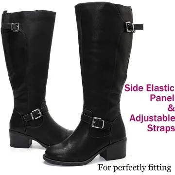 Luoika Extra Wide Calf Knee High Boots for Women