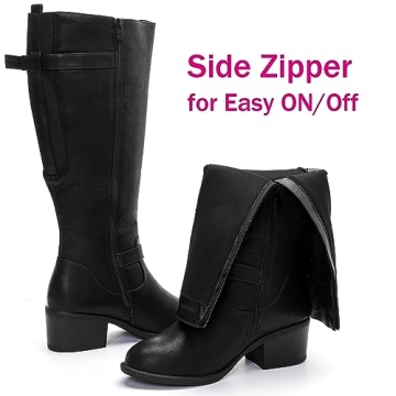 Luoika Extra Wide Calf Knee High Boots for Women