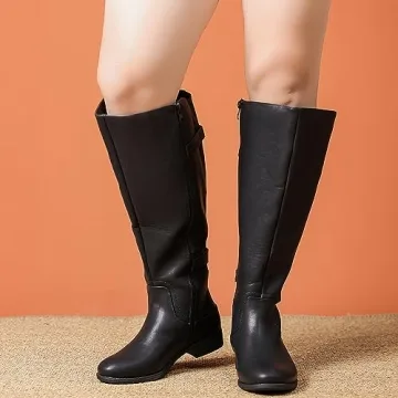 Luoika Extra Wide Calf Knee High Boots for Women