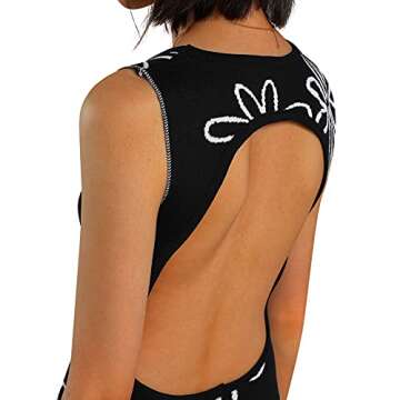 NUFIWI Women Sexy Tie Dye Mini Dress Rib Knitted Sleeveless Bodycon Short Dress Summer Y2K Streetwear