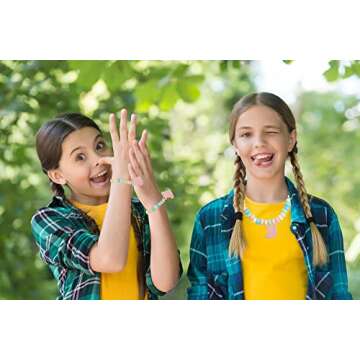 Fruidles Easter Bunny Candy Bracelet & Necklace, Multicolor Fruit-Flavored Chewables for Party Favor...