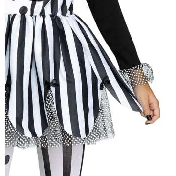 Fun World Girls Killer Clown Costume, Medium